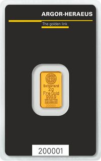 Goldbarren 2g