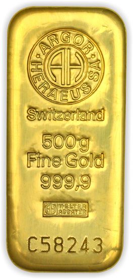 Goldbarren 500g auf Bestellung