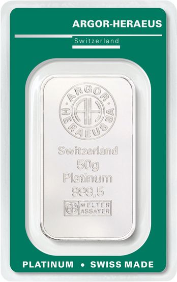 Platinbarren 50g Platinbarren 50g