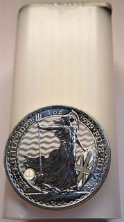 Originaltube Silber Britannia (25 Stück)