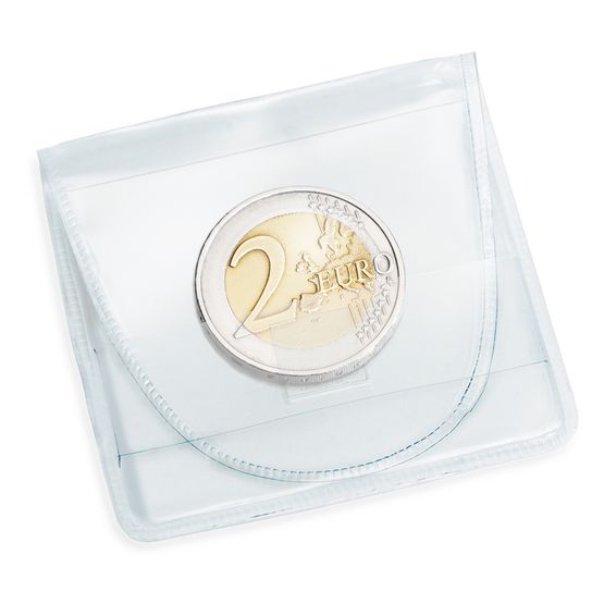 Münzentaschen für 1 Münze (46mm), 100er-Pack Münzentaschen für 1 Münze (46mm), 100er-Pack